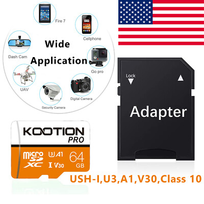 64GB Micro SD Card Ultra Micro SDXC Card Memory Card 64 GB U3 High Speed TF Card