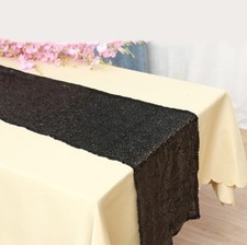 black glitter sequin table runner wedding anniversary birthday cake table decor