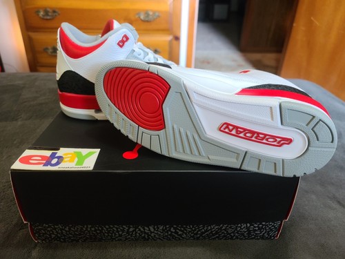 Air Jordan 3 Retro Fire Reds 2013 blanco/fuego rd-astilla-negro 136064 120 nuevo con etiquetas - Imagen 14 de 17