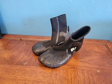 Buell 3mm Neo Little Kids Surf Boot Black Booties Sz 2 Slip On Split Toe EUC