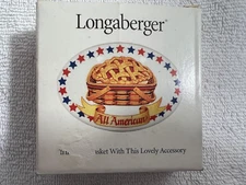 Longaberger ALL AMERICAN Basket Tie on ~ NIB