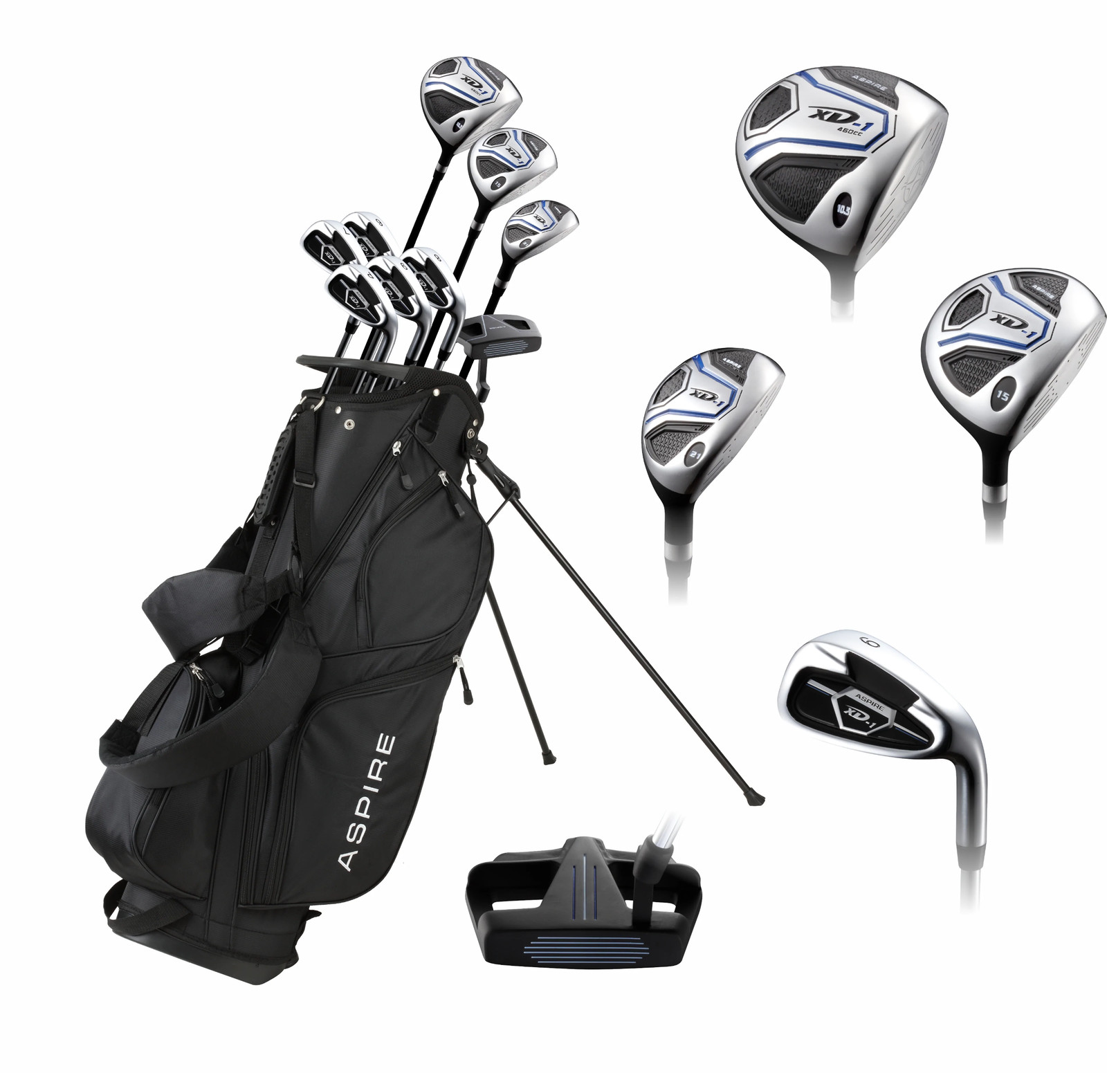 MENS GOLF CLUBS COMPLETE SET TALL