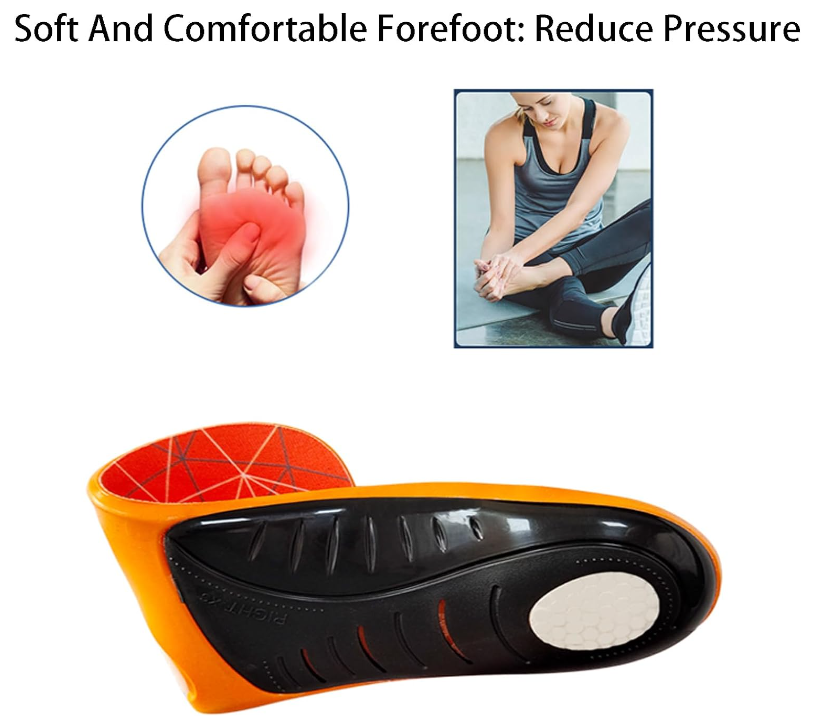 Orthoflexx Arch Support Orthotics,Orthoflexx Insoles for Men, High Arch