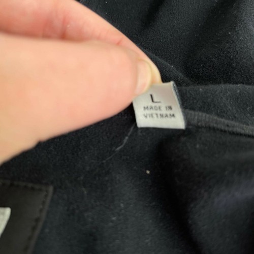 Levi’s Men's Black bomber Softshell Size L Fleece Hoodie Trucker Black Jacket - Picture 7 of 12