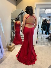 Atria Floor Length Prom Dress, Red- New