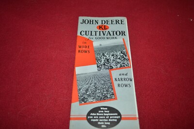 John Deere Kl Grubber Aus 1938 Dealer's Broschüre DCPA11