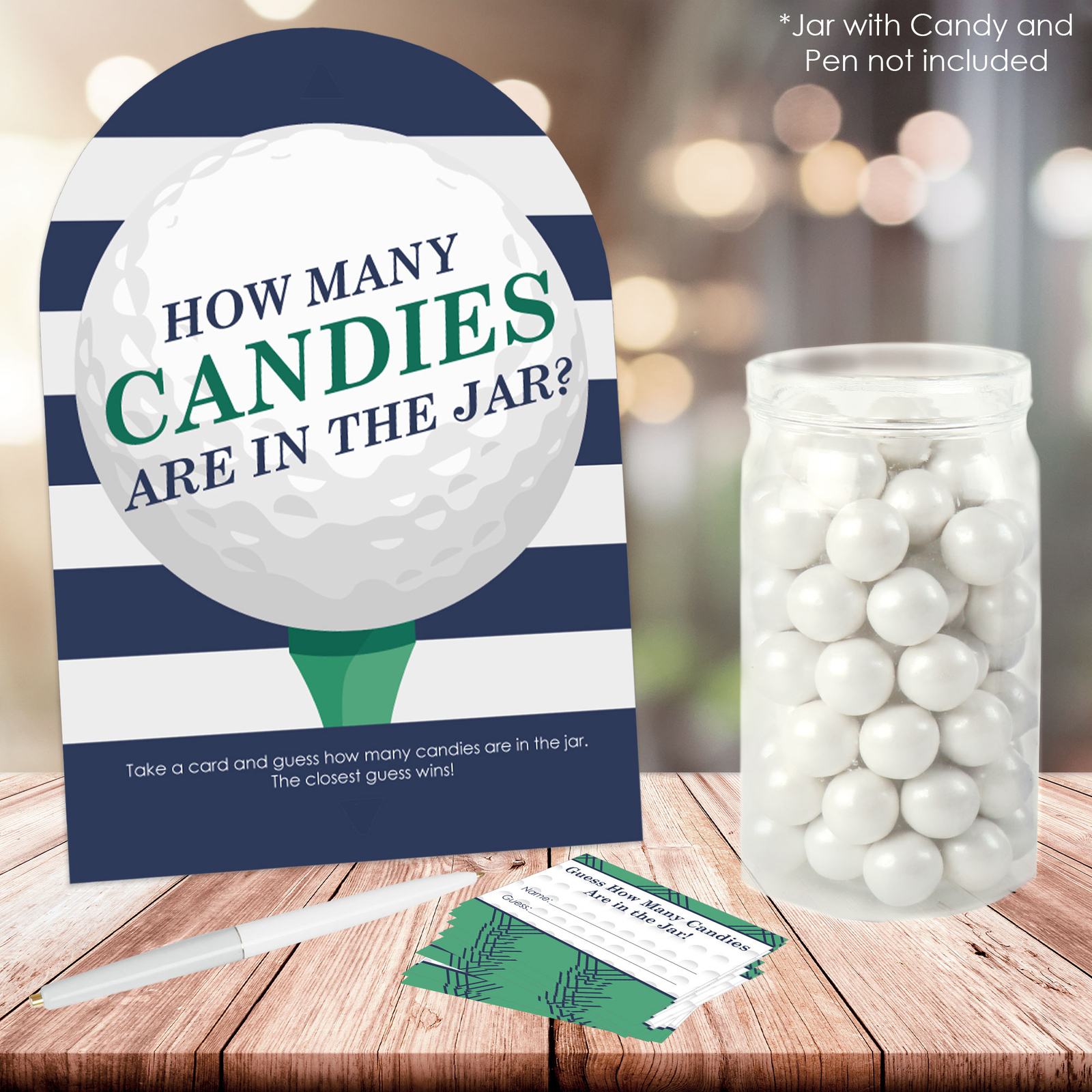 Par-Tee Time - Golf Birthday or Retirement Party Game Candy Guessing Game |  eBay