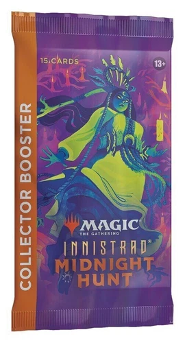MTG 1 Innistrad Midnight Hunt Collectors Booster Pack & 1 Aetherdrift Promo Pack