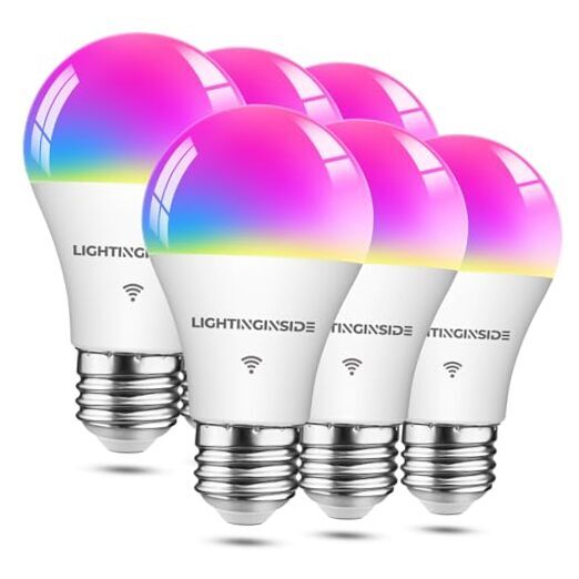 Smart Light Bulbs 60W Equivalent, WiFi Smart Bulb Compatible with 800LM-6PACK-image