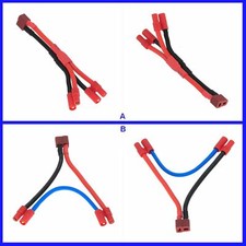 T-plug Deans 1 Female to 2 Male-/Female HXT 3.5mm Series Parallel Wire Battery