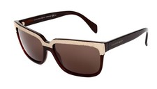 Alexander Mcqueen AMQ 4191/S Unisex Brown Gold Sunglasses R3053