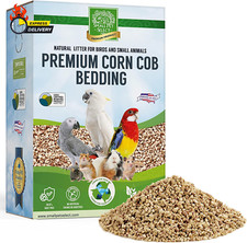 100 Natural Corn Cob Bedding for Pets Small Animal  Bird Cage Litter Safe for
