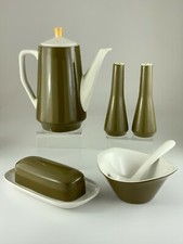 Primastone Genuine Ironstone Coffee Pot Salt Pepper Butter Dish Bowl Set W615