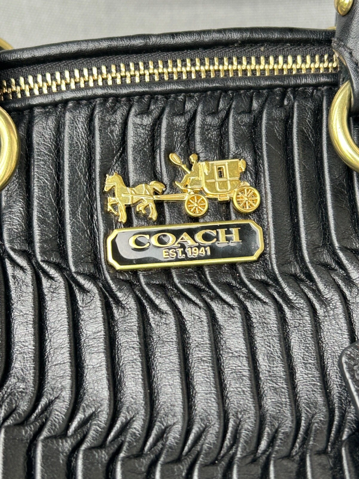 Coach Madison pelle raccolta Sophia 18620 B4 BK autentico nuovo con etichetta