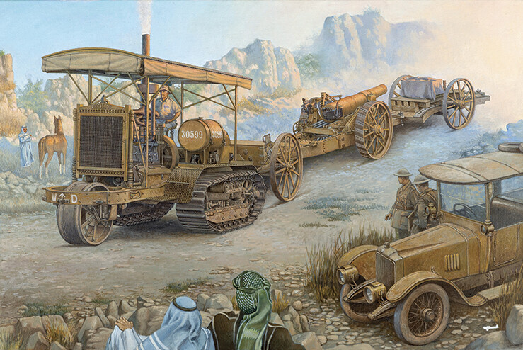 Roden 814 - 1:35 Holt 75 Artillery Tractor with BL 8-inch Howitzer - New