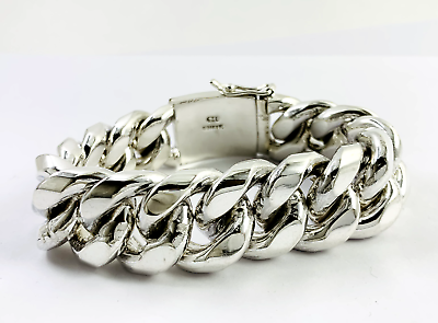Very Heavy Taxco Mexico 925 Sterling Silver Curb Chain Very Heavy Taxco Mexico 925 Sterling Silver Curb Chain