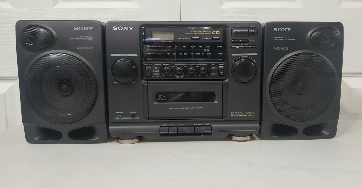 SONY CFD-510 ポータブルCDプレーヤー Vintage 90's Sony CFD-510 CD Radio Cassette not Working | eBay
