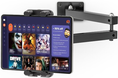 Foldable Tablet Wall Mount Holder, 360� Rotation Tablet Holder Stand