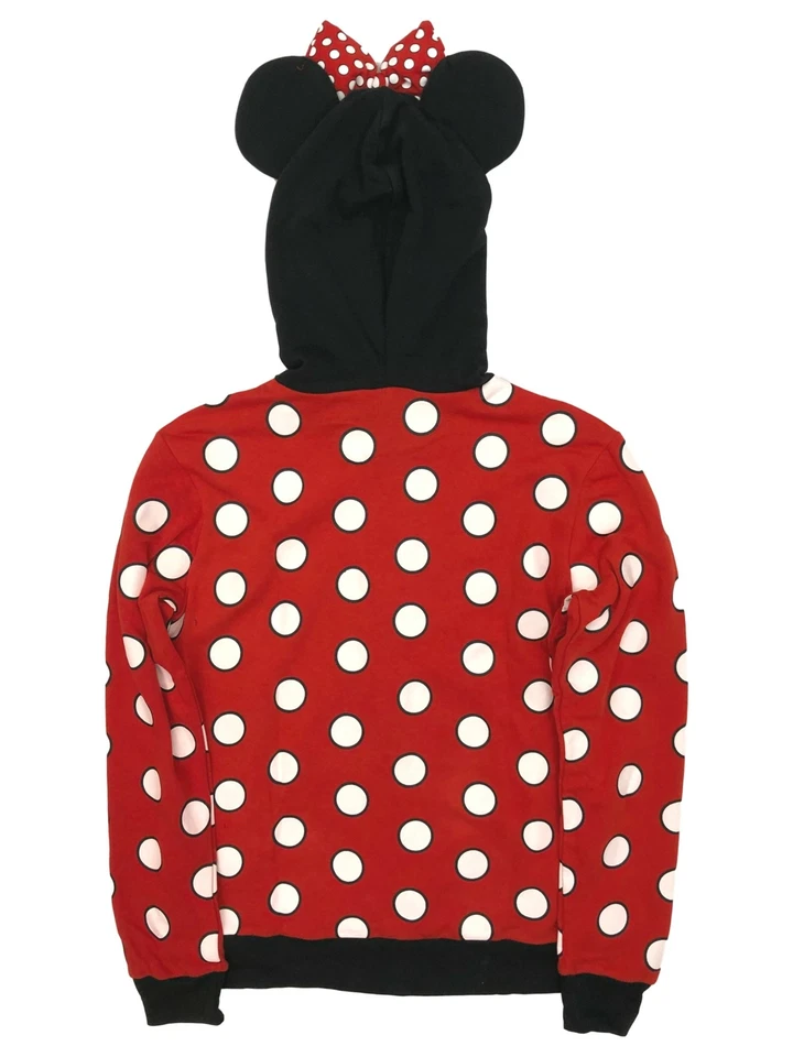 Sudadera con capucha de Minnie Mouse a lunares rojos de Disney para mujer (juniors) Foto 2 de 2