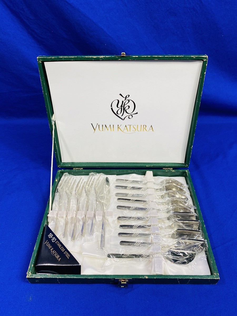 YUMI KATSURA 18-10 Stainless Steal Desert Set | eBay