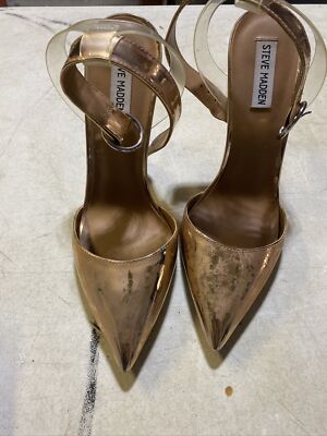 Steve Madden Rose Gold Pumps Size 10 Strap