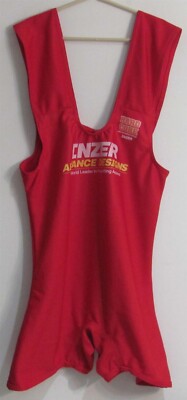 Inzer HardCore Squat Suit Size 46 Red with Yellow Trim (NEW)