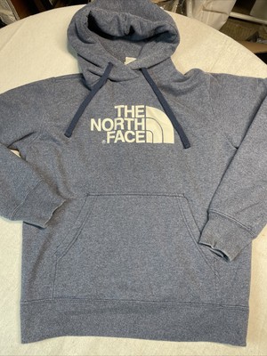 blue north face sweatshirt