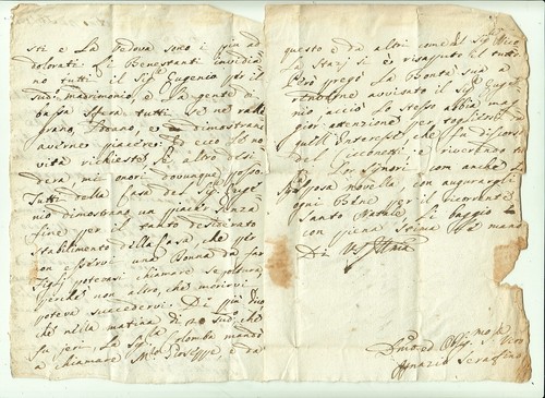 2773-STATO PONTIFICIO, PREF., DA POGGIO CATINO A ROMA, SU UN MATRIMONIO, 1762 - Picture 3 of 3