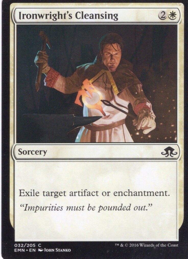 IRONWRIGHT'S CLEANSING 032/205 ELDRITCH MOON MTG MAGIC LP