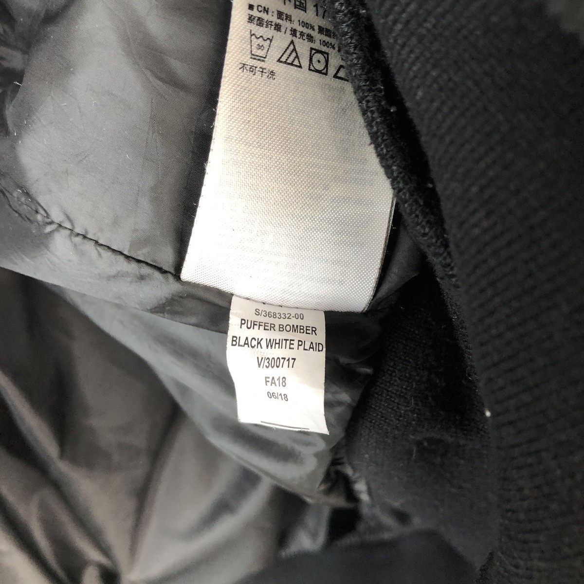 Used GAP Check Pattern Padded Puffer Jacket Men's… - image 6
