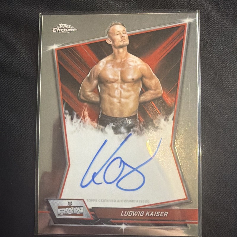 2026 Topps Chrome WWE Ludwig Kaiser Chrome Autograph WWE RAW Auto