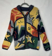 Vintage Susan Bristol Sweater Womens PMedium Cardigan Colorful 90s