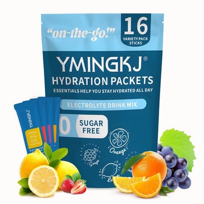 Electrolyte Powder Packets with 2 0.32 Ounce (Pack of 16), Hydration