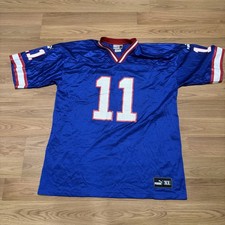 USED NFL Vintage Buffalo Bills Rob Johnson Puma Football Jersey XL Blue EUC
