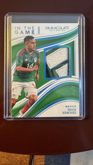 2023-24 Immaculate Soccer Erick Sanchez In the Game Patch 1 of 1 Mexico 1/1