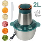 2L Multi Zerkleinerer Elektrisch Gemüse Multihacker Häcksler Zwiebelschneider DE