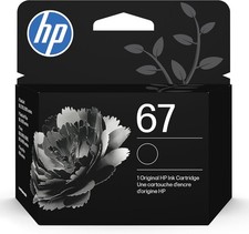 Genuine HP 67 Black Ink Cartridge  120 pages 3YM56AN Original Exp - 01/28