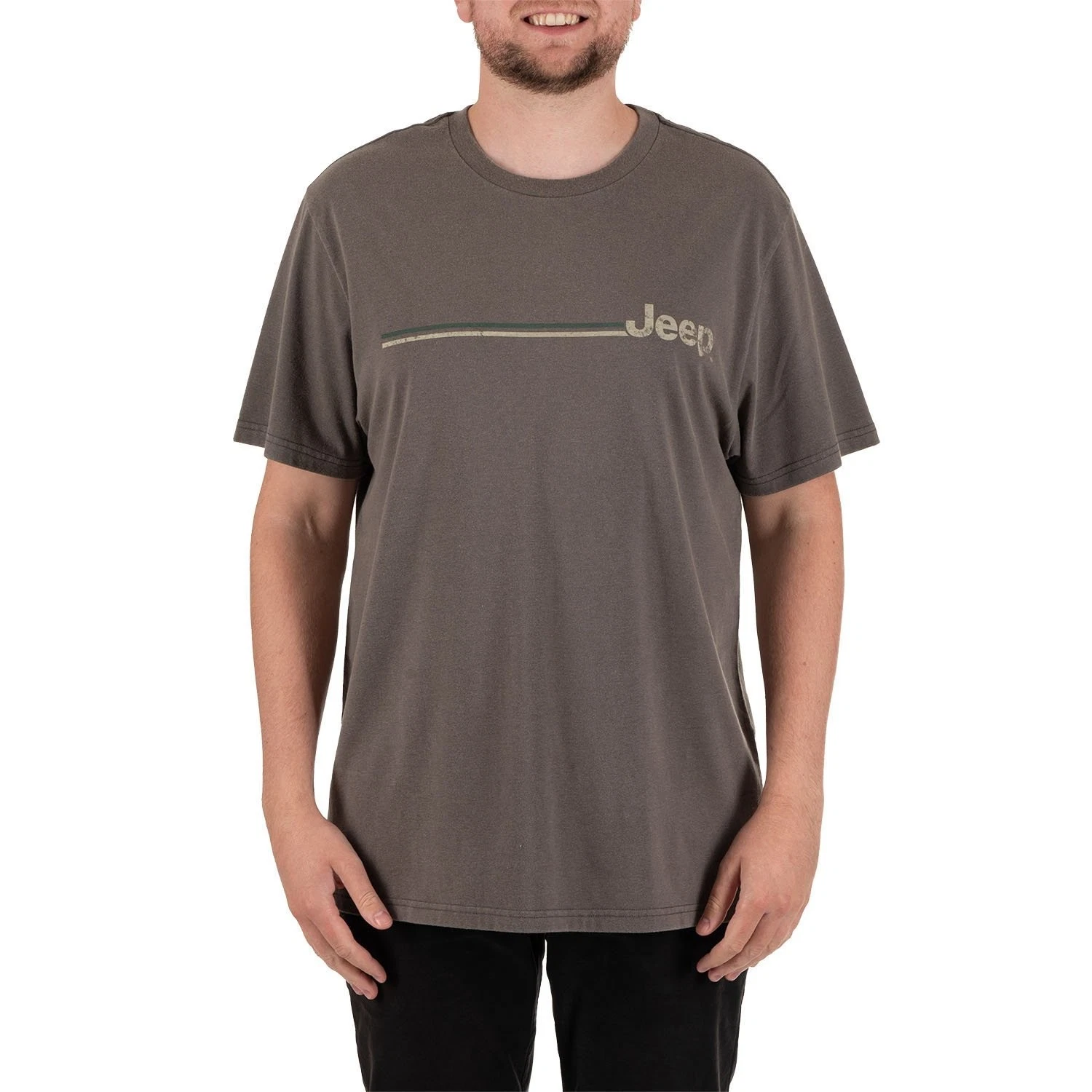 Licensed Mens Tee Size XL Brown Moto Graphic Crewneck Short Sleeve Relaxed