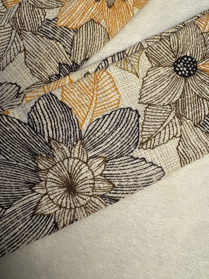 Saia maxi Chessa Davis anos 70 Prairie Hostess rara 2X/3X floral Gingham W-42-46” - Imagem 2 de 4