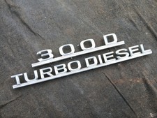 Typenschild 300 D Turbodiesel Mercedes-Benz W123 W 123 Limousine