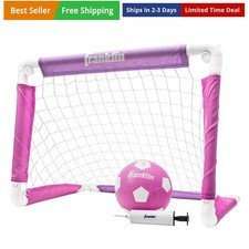 Kids Soccer Goal with Ball and Pump 24inch x 16inch Folding Goal Great for Ba...