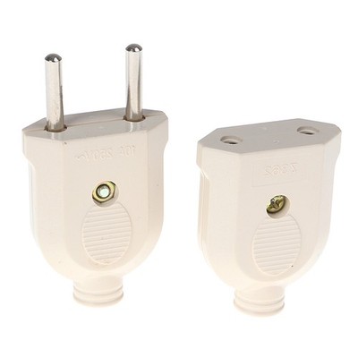 2 Pin EU Plug Male Female electronic Connector Socket Wiring Power Exte RASC-yh