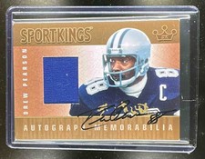 2008 Sportkings Series B Auto Memorabilia Gold Drew Pearson