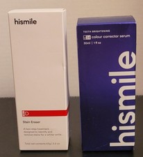 Hismile V34 Color Corrector 1oz  iD Stain Eraser 2 Step Treatment 2.2oz New