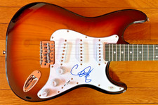 CHRIS MARTIN SIGNED AUTOGRAPHED STRATOCASTER GUITAR LONG LIVE LIFE COLDPLAY PSA