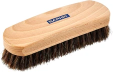 Natural Horsehair Brush - Shoe Polish Brush for Cleaning, Polishing & Buffing Le