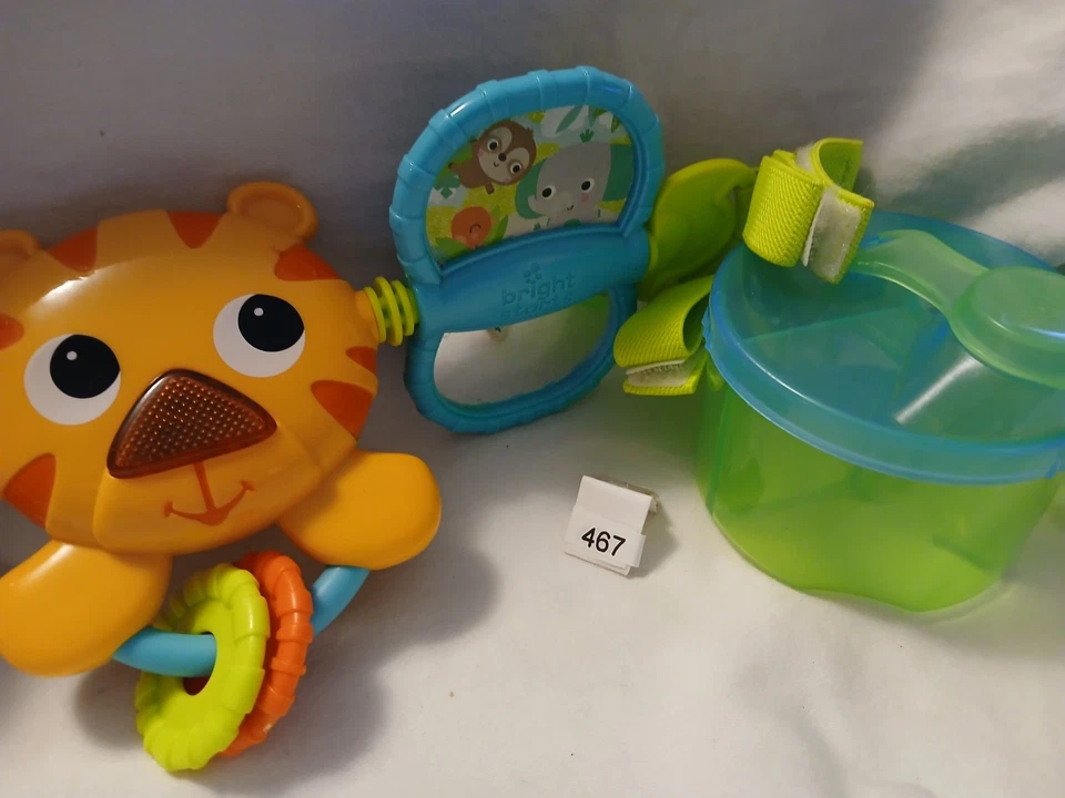 Lote de artículos de bebé* Bright Starts Cochecito de bebé Coche Actividad Selva Tigre Juguete Bar +4 Foto 4 de 4