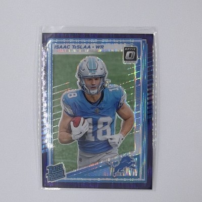 2025 Panini Donruss Optic Rated Rookie Isaac Teslaa #219 Purple Scope Prizm (RC)