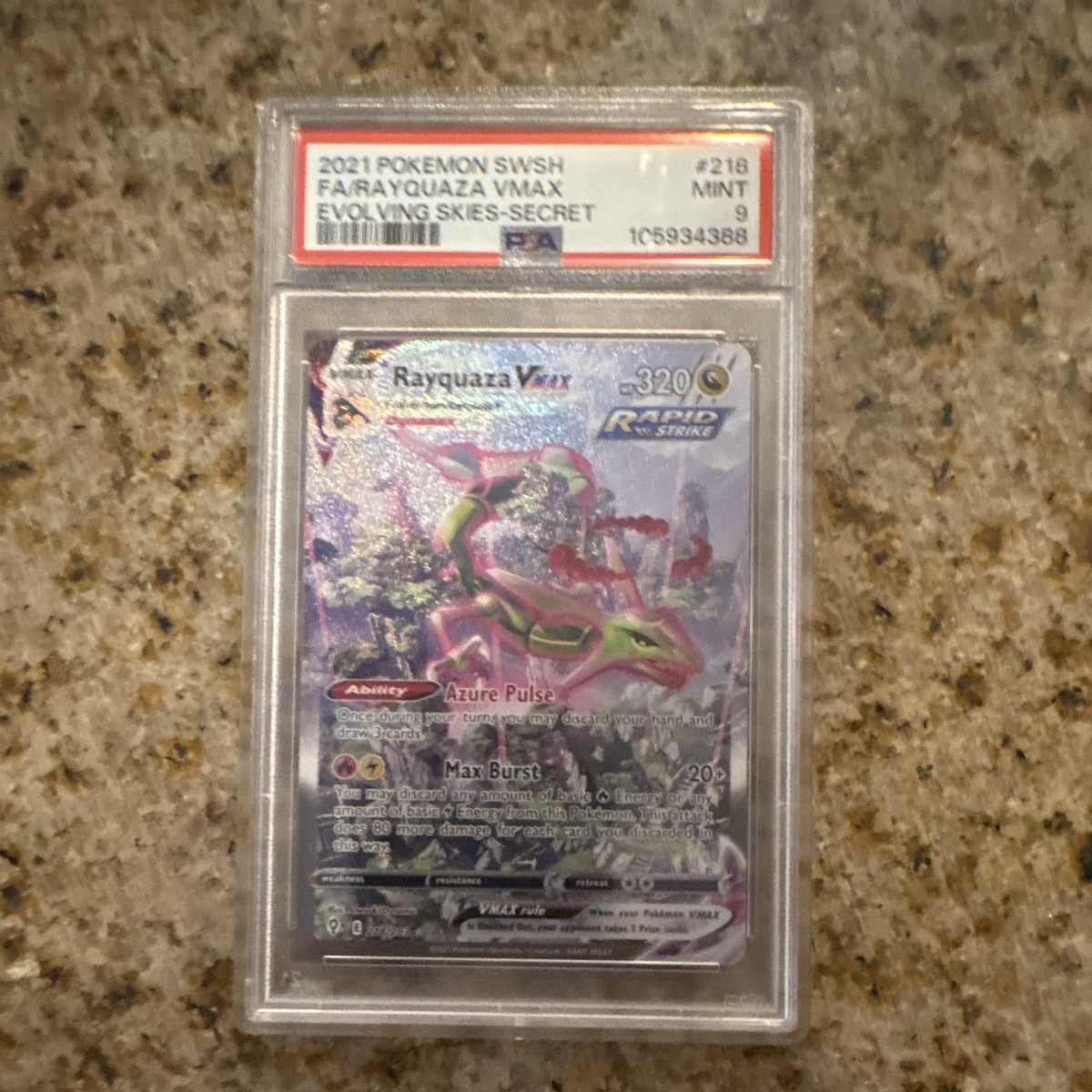 Rayquaza VMAX (Alternate Art Secret) 218/203 SWSH07: Evolving