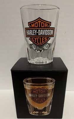 Harley-Davidson Motor Cycles Bar & Shield Shot Glass 2 oz (60 ml) NIB
